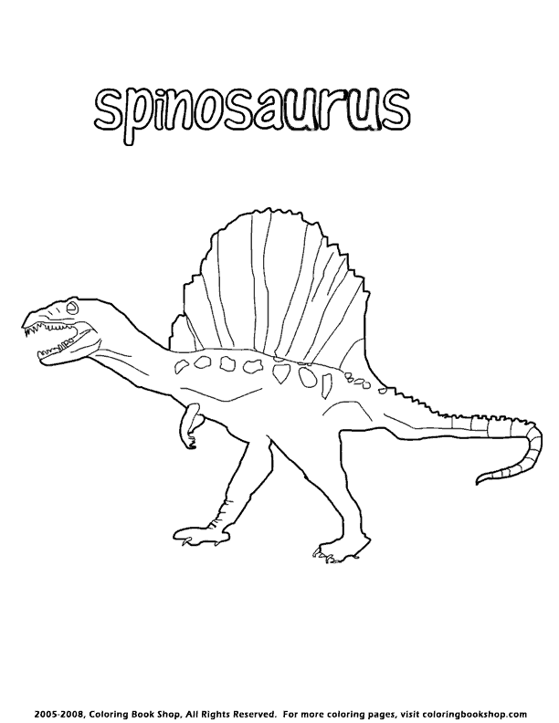 spinosaurus coloring page