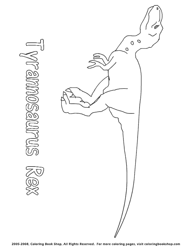 Tyrannosaurus Rex coloring page