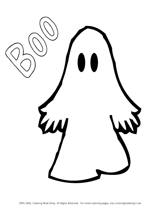 ghost coloring pictures