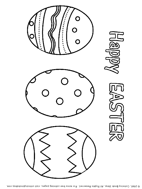 Happy Easter printable coloring  page, by coloring book shop