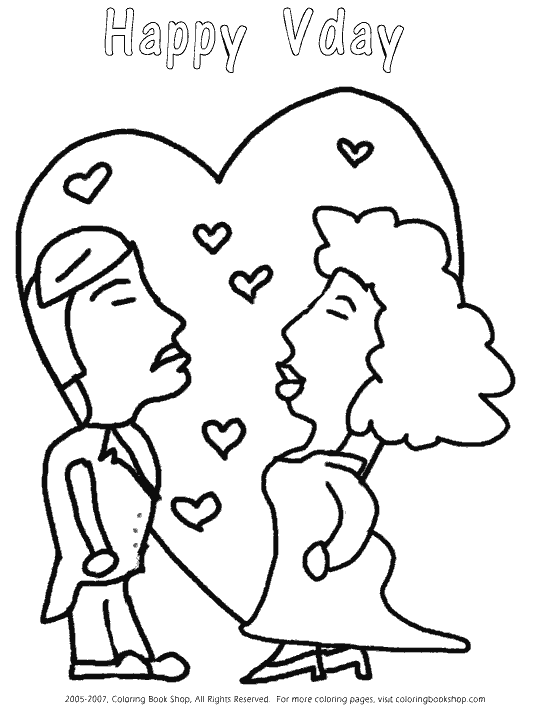 vday coloring page